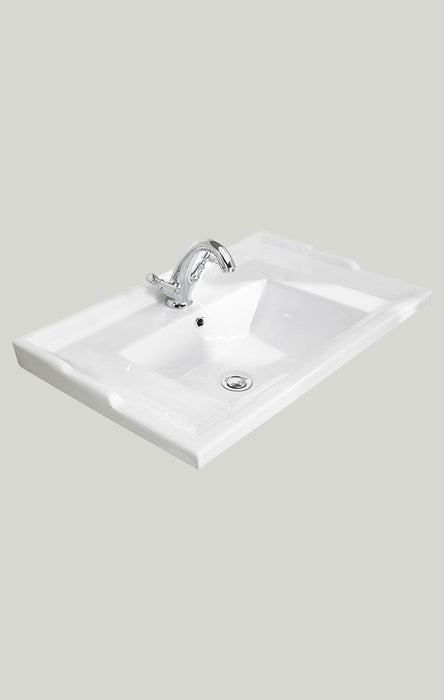 Bayswater 800mm Vanity Unit - Floor Standing 2 Door Unit with Basin - Unbeatable Bathrooms