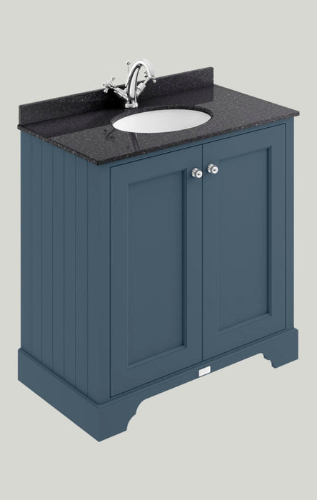 Bayswater 800mm Vanity Unit - Floor Standing 2 Door Unit with Basin - Unbeatable Bathrooms