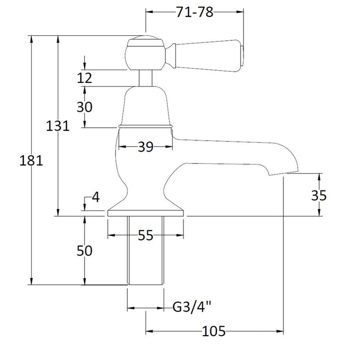 Hudson Reed Topaz Bath Taps - Unbeatable Bathrooms