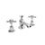 Hudson Reed Topaz Three Taphole Basin Mixer With Pop-Up Waste - Unbeatable Bathrooms
