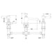 Hudson Reed Topaz Lever Three Taphole Basin Tap - Unbeatable Bathrooms