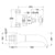 Hudson Reed Topaz Wall Mounted Bath Spout & Stop Taps - Unbeatable Bathrooms