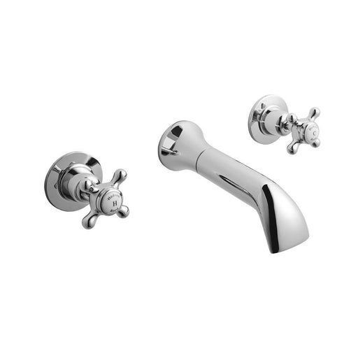 Hudson Reed Wall Mount 3Th Basin Tap Dome Crosshead - Unbeatable Bathrooms
