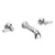Hudson Reed Wall Mount 3Th Basin Tap Hex Lever - Unbeatable Bathrooms