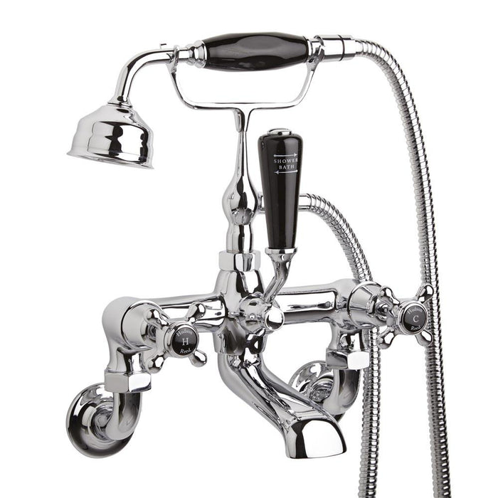 Hudson Reed Topaz With Crosshead Wall Mounted Bath Shower Mixer - Unbeatable Bathrooms
