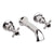 Hudson Reed Topaz Wall Mounted Bath Spout & Stop Taps - Unbeatable Bathrooms