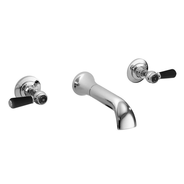 Hudson Reed Wall Mount 3Th Basin Tap Hex Lever - Unbeatable Bathrooms