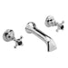 Hudson Reed Wall Mount 3Th Basin Tap Hex Crosshead - Unbeatable Bathrooms