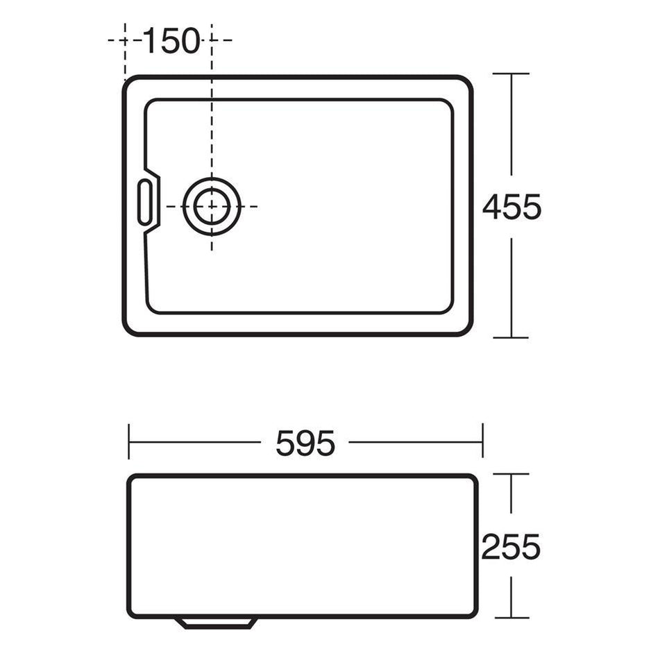 Armitage Shanks Legs & Waste For Belfast Sink 60cm X 46cm X 26cm Heavy