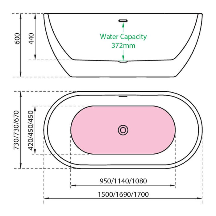 Charlotte Edwards Belgravia Slim Edged Freestanding Bath - Unbeatable Bathrooms