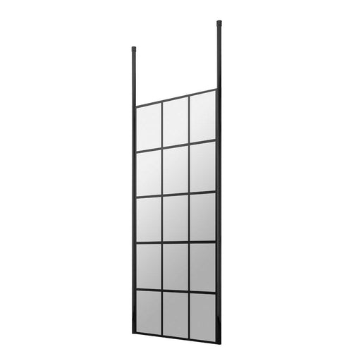 Hudson Reed Framed Wetroom Screen & Black Ceiling Posts - Unbeatable Bathrooms