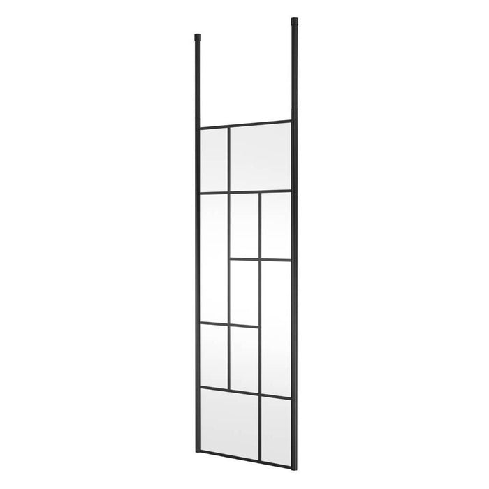 Hudson Reed Abstract Frame Wetroom Screen with Support Bars - Unbeatable Bathrooms
