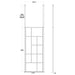 Hudson Reed Abstract Frame Wetroom Screen with Support Bars - Unbeatable Bathrooms
