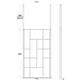 Hudson Reed Abstract Frame Wetroom Screen with Support Bars - Unbeatable Bathrooms