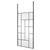 Hudson Reed Abstract Frame Wetroom Screen with Support Bars - Unbeatable Bathrooms