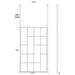 Hudson Reed Abstract Frame Wetroom Screen with Support Bars - Unbeatable Bathrooms