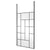 Hudson Reed Abstract Frame Wetroom Screen with Support Bars - Unbeatable Bathrooms