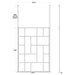 Hudson Reed Abstract Frame Wetroom Screen with Support Bars - Unbeatable Bathrooms