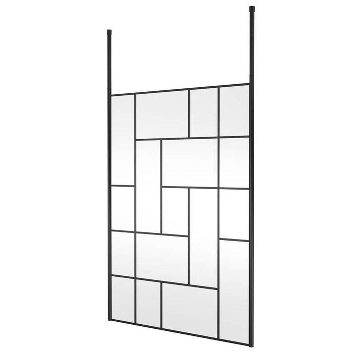 Hudson Reed Abstract Frame Wetroom Screen with Support Bars - Unbeatable Bathrooms