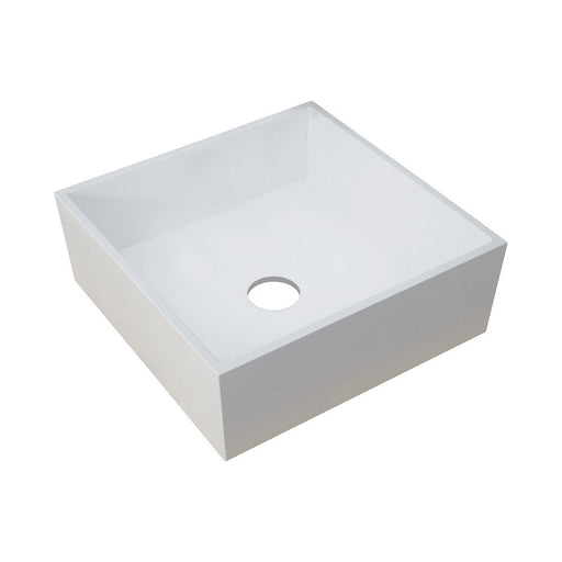 Bliss BLIS100515 Serena 426mm Square Resin Basin - Unbeatable Bathrooms