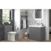 Bliss BLIS100522 Varna Rimless Close Coupled Open Back WC & Soft Close Seat - Unbeatable Bathrooms