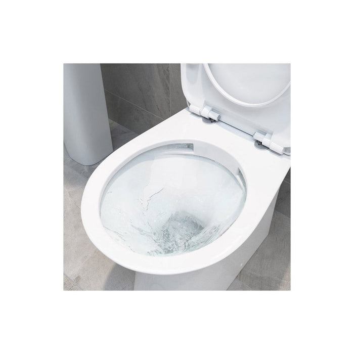 Bliss BLIS100525 Varna Rimless Back To Wall WC & Soft Close Seat - Unbeatable Bathrooms