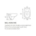 Bliss BLIS100530 Porto Wall Hung WC & Soft Close Seat - Unbeatable Bathrooms