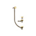 Bliss BLIS101634 Bath Filler Waste & Overflow - Brushed Brass - Unbeatable Bathrooms