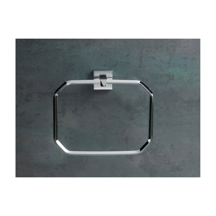 Bliss BLIS101669 Octo Towel Ring - Chrome - Unbeatable Bathrooms