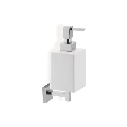 Bliss BLIS101692 Laso Wall Mounted Soap Dispenser - Chrome & White - Unbeatable Bathrooms