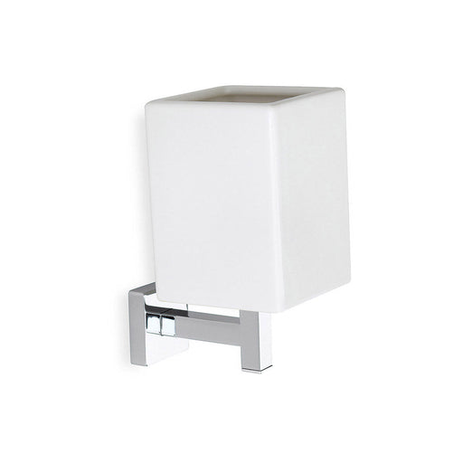 Bliss BLIS101693 Laso Wall Mounted Tumbler - Chrome & White - Unbeatable Bathrooms