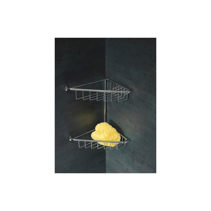 Bliss BLIS101697 Gabrielle 2-Tier Corner Shower Caddy - Chrome - Unbeatable Bathrooms