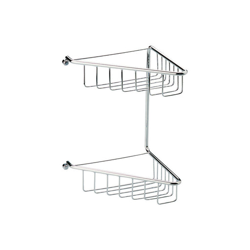 Bliss BLIS101697 Gabrielle 2-Tier Corner Shower Caddy - Chrome - Unbeatable Bathrooms