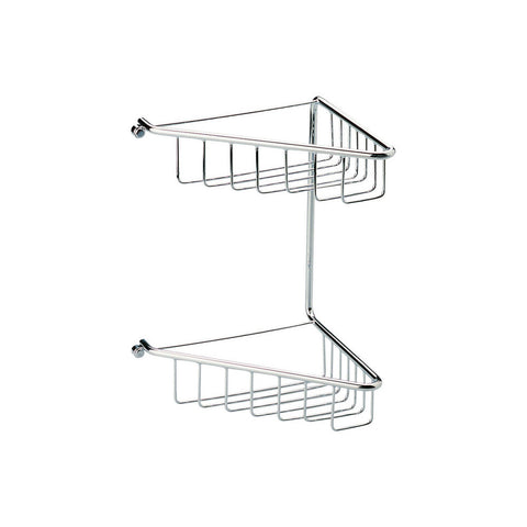 Bliss BLIS101697 Gabrielle 2-Tier Corner Shower Caddy - Chrome - Unbeatable Bathrooms