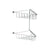 Bliss BLIS101697 Gabrielle 2-Tier Corner Shower Caddy - Chrome - Unbeatable Bathrooms