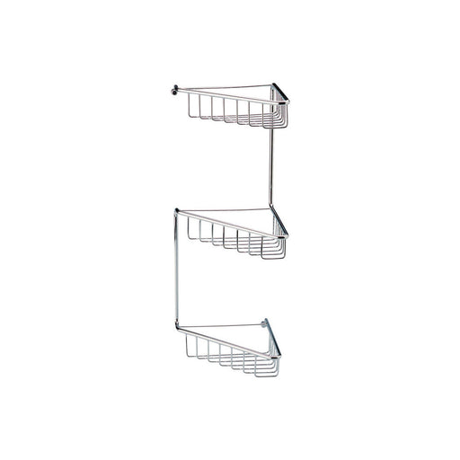 Bliss BLIS101698 Gabrielle 3-Tier Corner Shower Caddy - Chrome - Unbeatable Bathrooms