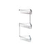 Bliss BLIS101698 Gabrielle 3-Tier Corner Shower Caddy - Chrome - Unbeatable Bathrooms