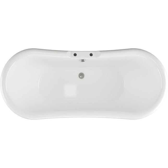 Bliss BLIS102809 Ella Freestanding 1760 x 700 x 720mm 2TH Bath w/Base - White - Unbeatable Bathrooms