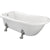 Bliss BLIS102811 Mullberry Freestanding 1530 x 670 x 760mm 2TH Bath w/Feet - White - Unbeatable Bathrooms