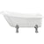 Bliss BLIS102811 Mullberry Freestanding 1530 x 670 x 760mm 2TH Bath w/Feet - White - Unbeatable Bathrooms