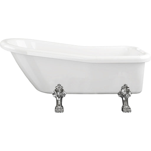 Bliss BLIS102812 Mullberry Freestanding 1710 x 670 x 780mm 2TH Bath w/Feet - White - Unbeatable Bathrooms