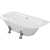Bliss BLIS102813 Ticino Freestanding Back To Wall 1700 x 800 x 600mm 2TH Bath w/Feet - White - Unbeatable Bathrooms