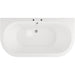 Bliss BLIS102813 Ticino Freestanding Back To Wall 1700 x 800 x 600mm 2TH Bath w/Feet - White - Unbeatable Bathrooms