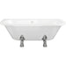 Bliss BLIS102813 Ticino Freestanding Back To Wall 1700 x 800 x 600mm 2TH Bath w/Feet - White - Unbeatable Bathrooms