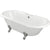 Bliss Azure Freestanding 1690 x 740 x 620mm 2TH Bath w/Feet - Unbeatable Bathrooms
