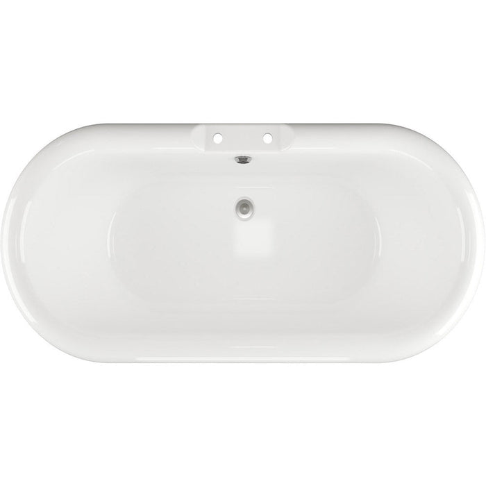 Bliss Azure Freestanding 1690 x 740 x 620mm 2TH Bath w/Feet - Unbeatable Bathrooms