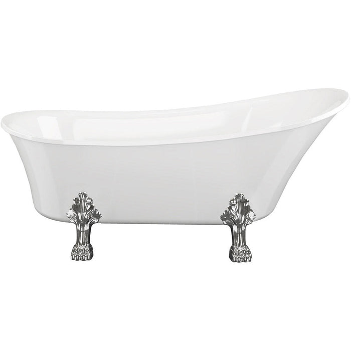 Bliss BLIS102818 Moselle Freestanding 1620 x 700 x 770mm 0TH Bath w/Feet - Unbeatable Bathrooms