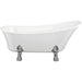 Bliss BLIS102818 Moselle Freestanding 1620 x 700 x 770mm 0TH Bath w/Feet - Unbeatable Bathrooms