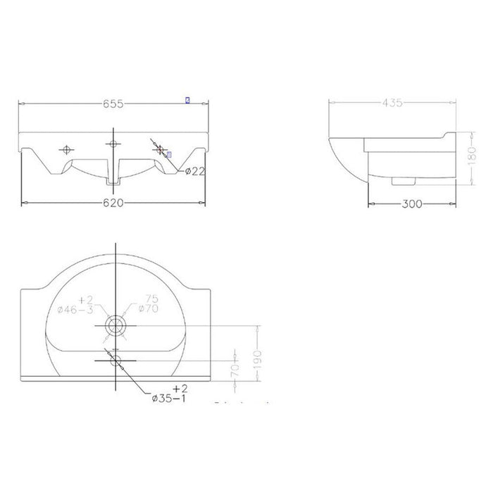Bliss Pino Vanity Unit & Basin Floorstanding - White Gloss - Unbeatable Bathrooms