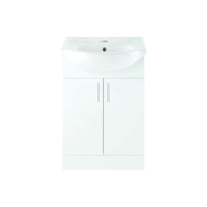 Bliss Pino 450mm Basin Unit & Basin - White Gloss - Unbeatable Bathrooms